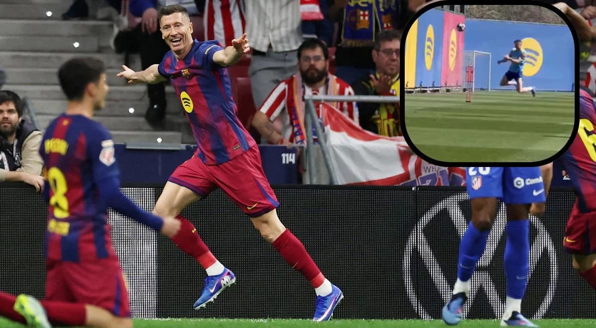 Lewandowski nie oszczędził Szczęsnego. Barcelona pokazała nagranie z treningu [WIDEO]