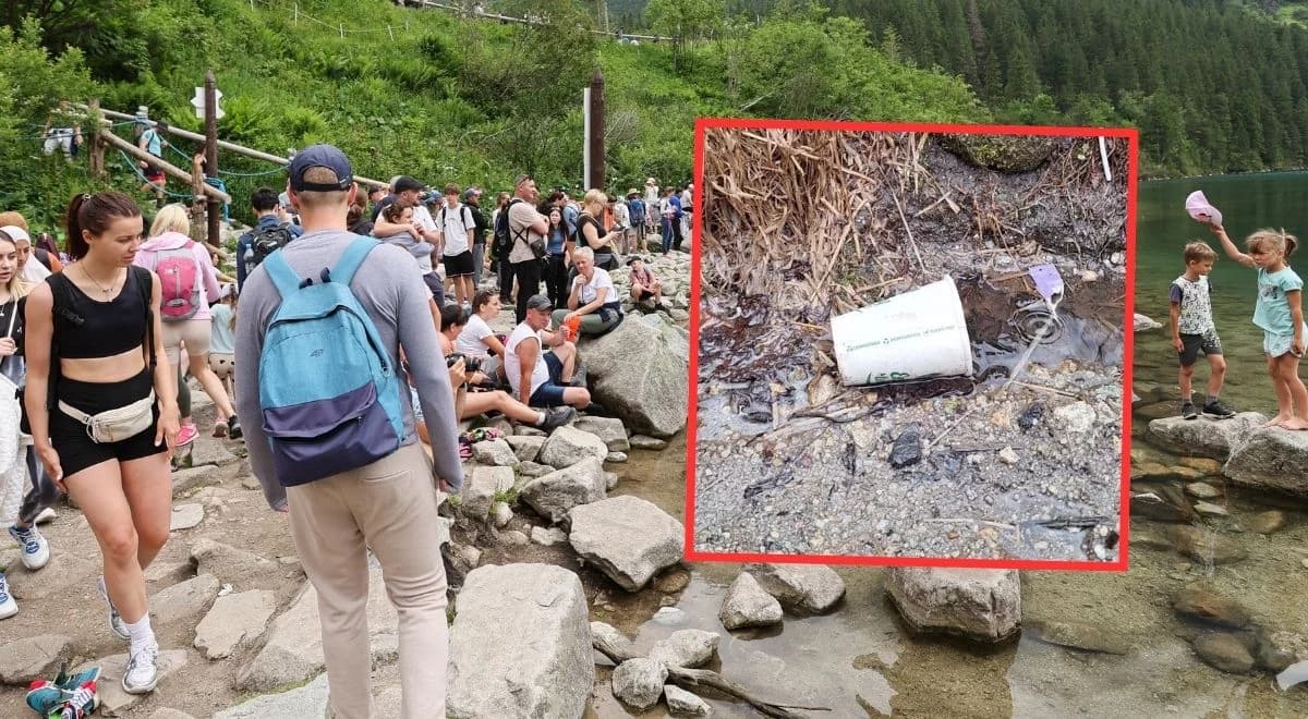Tatry pękają w szwach. Apel do turystów. "Wniosłeś, znieś!"
