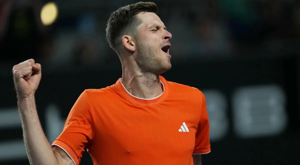 Trener ocenił grę Huberta Hurkacza. "Nieprawdopodobnie brutalny"