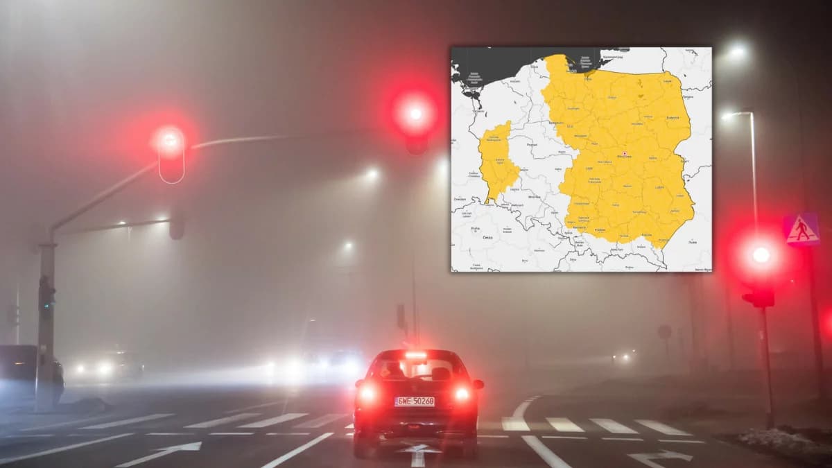 Zagrożenie dla lotnisk i kierowców. Alerty IMGW, mapa świeci "na żółto"