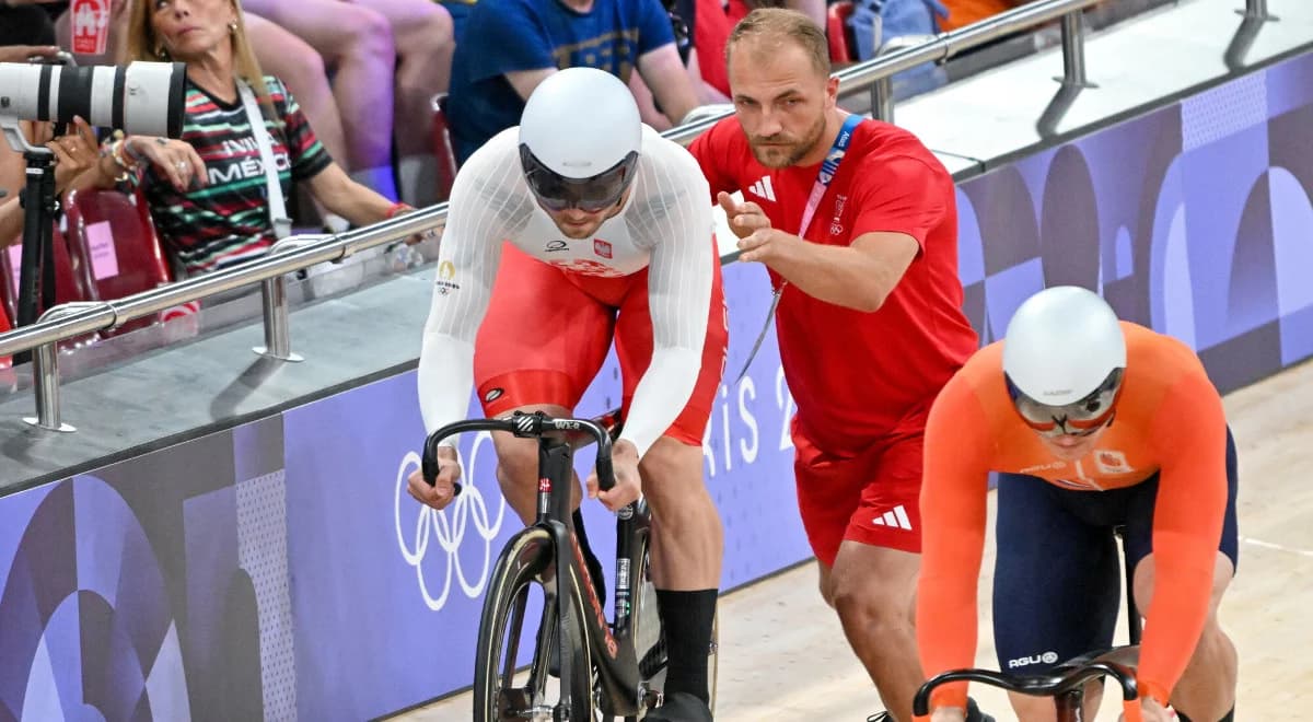 Paryż 2024. Polski kolarz bez medalu. Mateusz Rudyk dziesiąty w keirinie