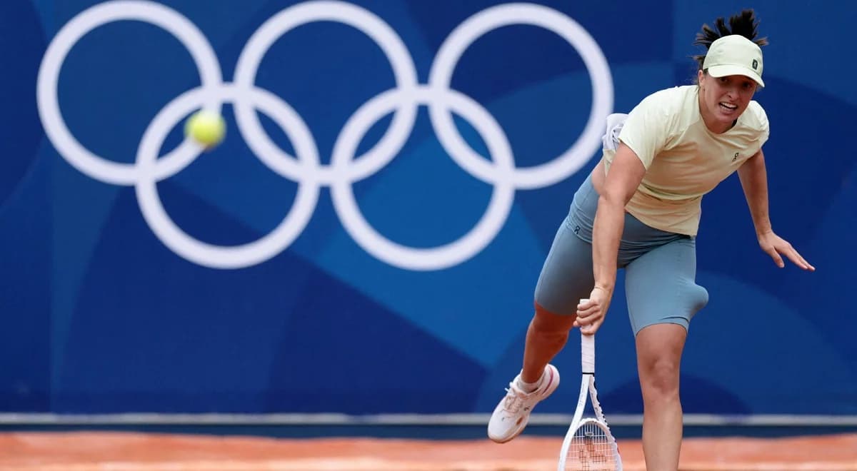 Paryż 2024. Praca wre. Iga Świątek trenuje na olimpijskich obiektach Roland Garros