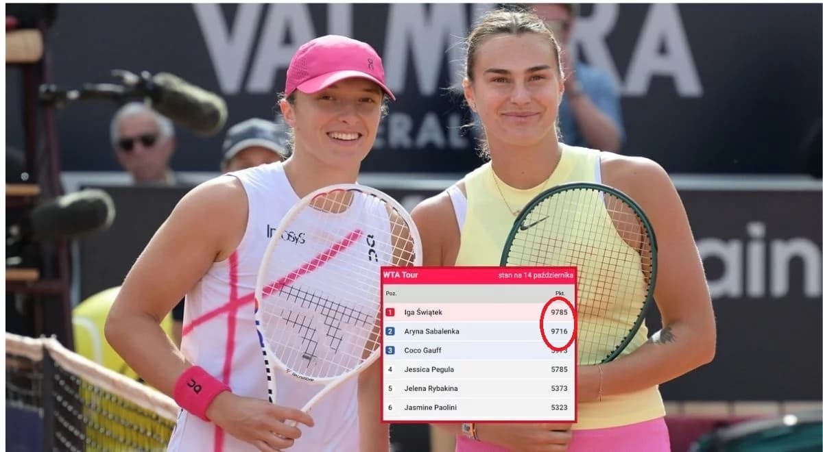 Ranking WTA. Ciekawa sytuacja w rankingu - Iga Świątek ma 69 punktów przewagi. Czy to wystarczy?