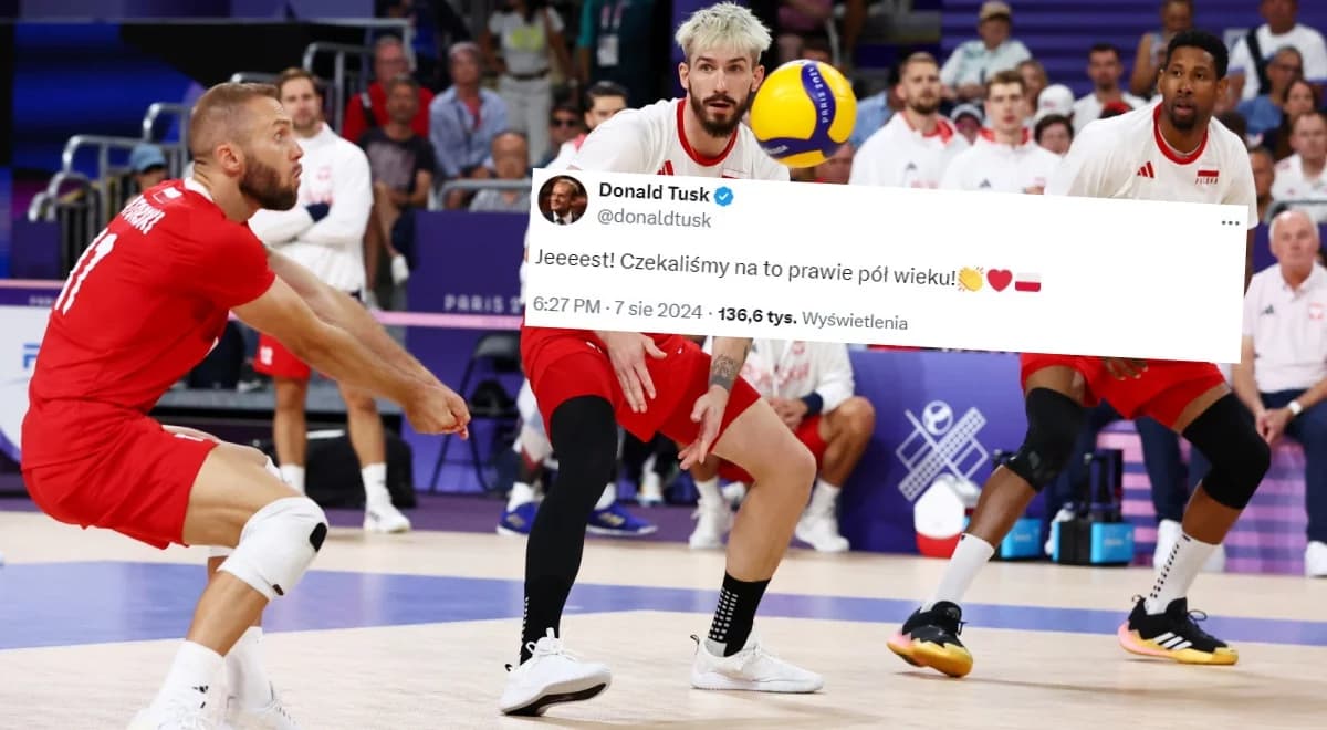 Polscy siatkarze w finale. Premier gratuluje: czekaliśmy pół wieku