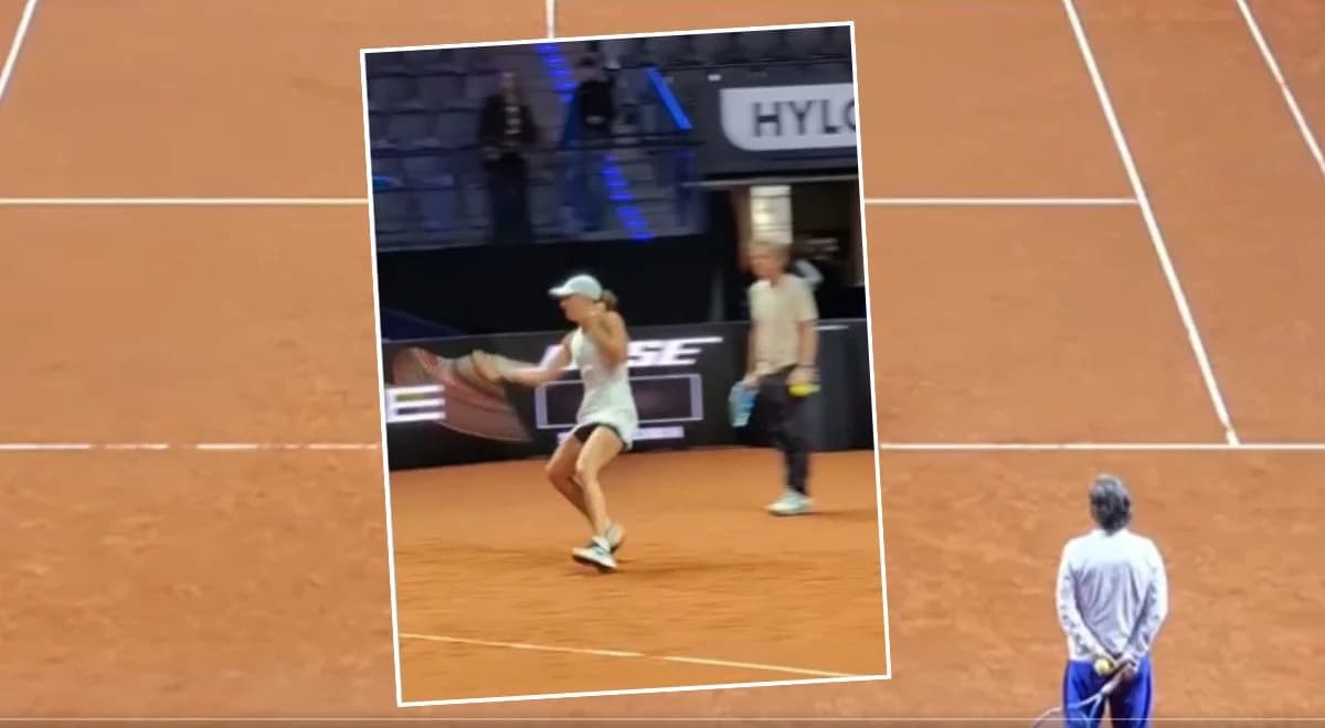 Przez przypadek świat zobaczył trening Świątek. Zaskakujące obrazki