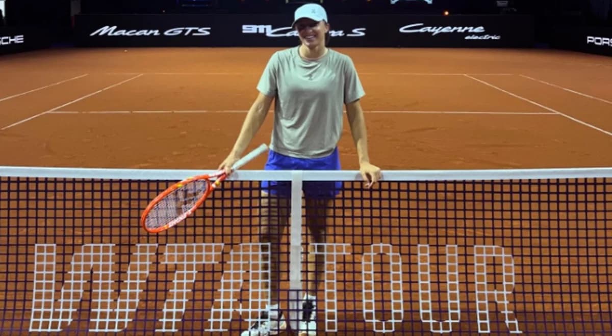 Świątek dotarła do Stuttgartu. Pokazali nagrania z pierwszego treningu [WIDEO]