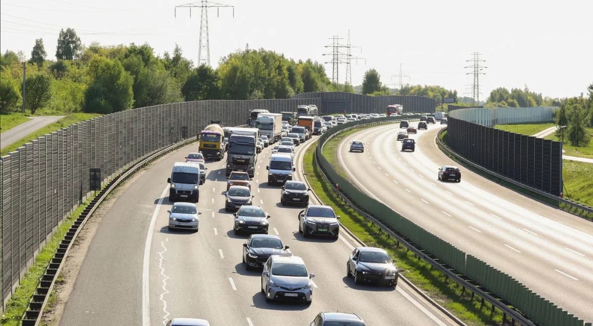 Wypadek przy A4. Mężczyzna utonął w zbiorniku wodnym