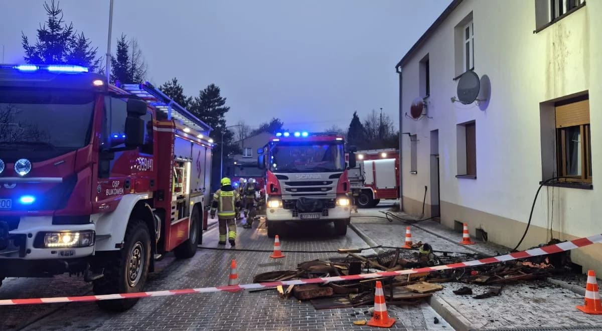 Środa Śląska. Tragiczny pożar. Nie żyje jedna osoba