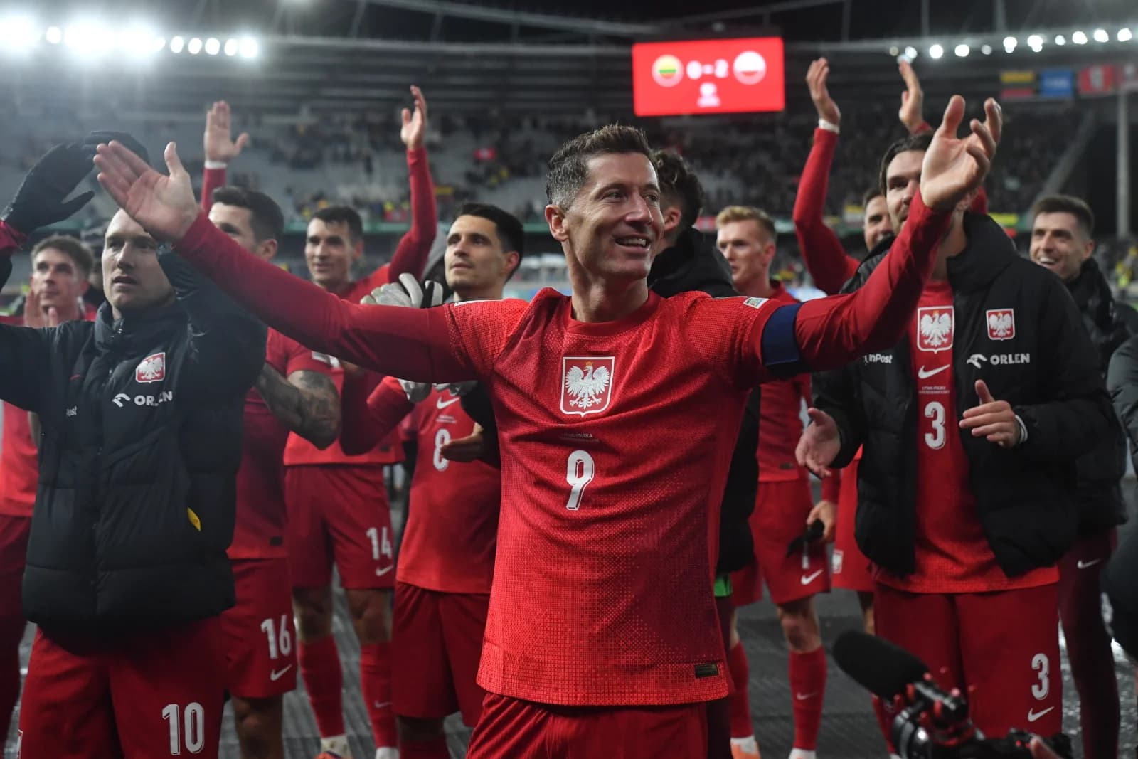 Football: Poland beat Lithuania 2-0 to strengthen World Cup qualifying hopes