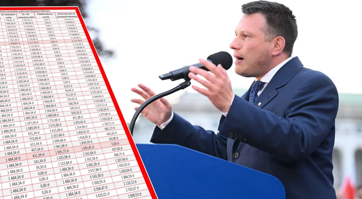 Obietnice Mentzena dla emerytów. Tabela zysków i strat