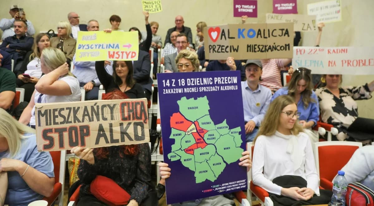Nocny zakaz sprzedaży alkoholu w Warszawie. Rada Miasta zdecydowała