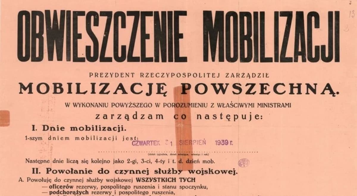 Powszechna mobilizacja z 1939 roku, czyli ostatni krok w stronę wojny