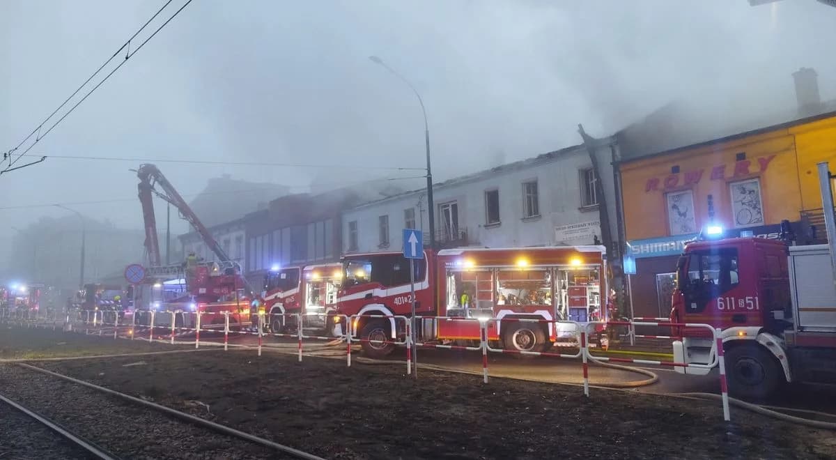 Będzin. Pożar kamienicy na Śląsku. Ewakuowano mieszkańców