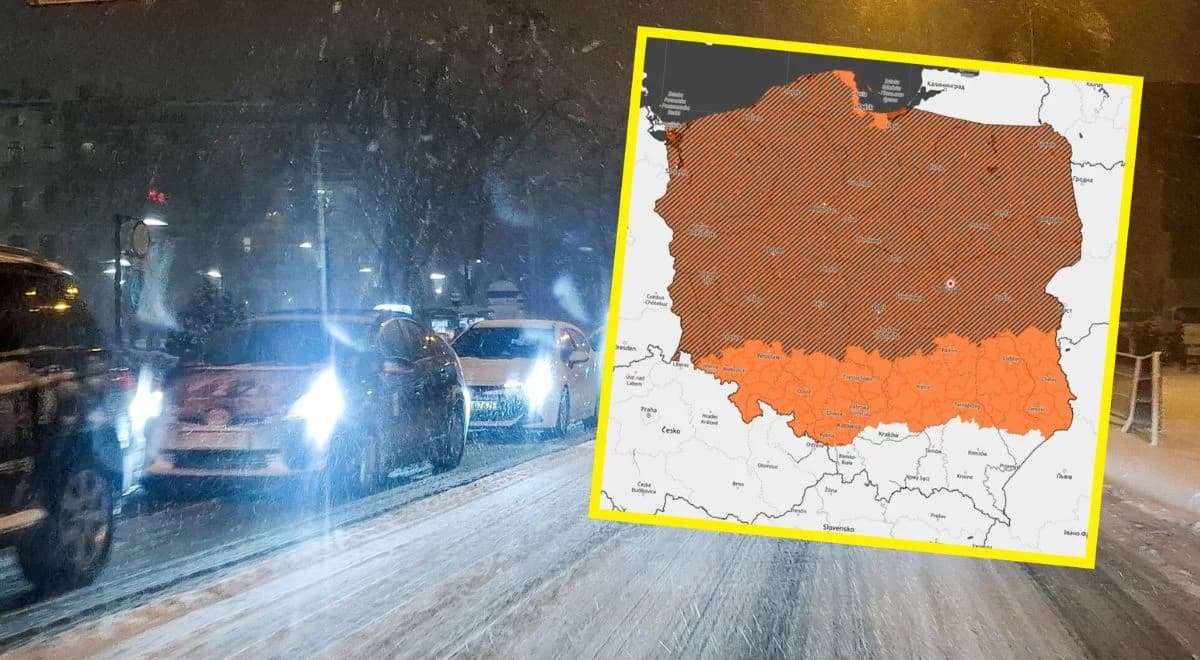 Pokazali mapę: niemal cała Polska w pomarańczowych alertach. Uwaga na gołoledź