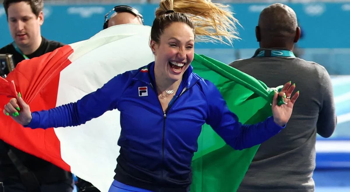 Padł pierwszy rekord olimpijski! Lollobrigida świętuje złoto z synem i całą Italią