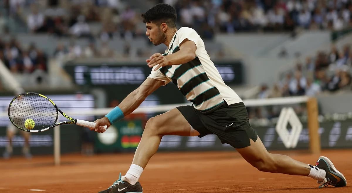 Ekspresowe zwycięstwo Carlosa Alcaraza. Obrońca tytułu w półfinale Roland Garros