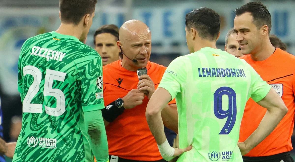 Szymon Marciniak skrzywdził FC Barcelonę? Szczęsny zabrał głos 