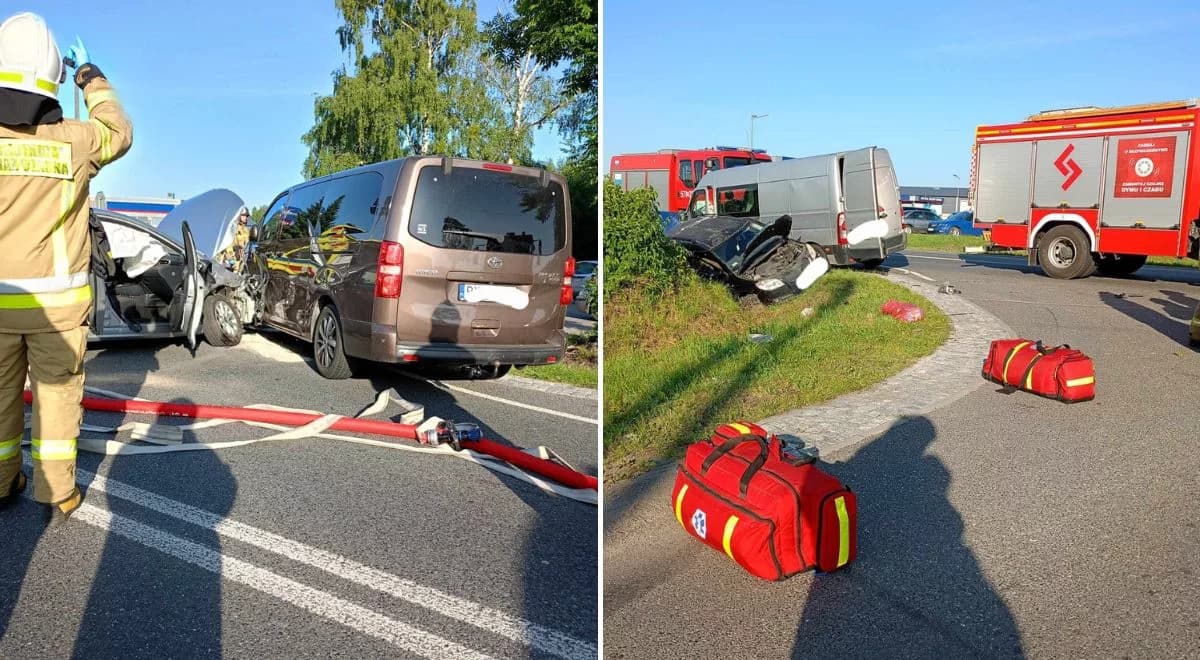 Karambol na Mazowszu. Zderzenie 6 aut, wielu rannych