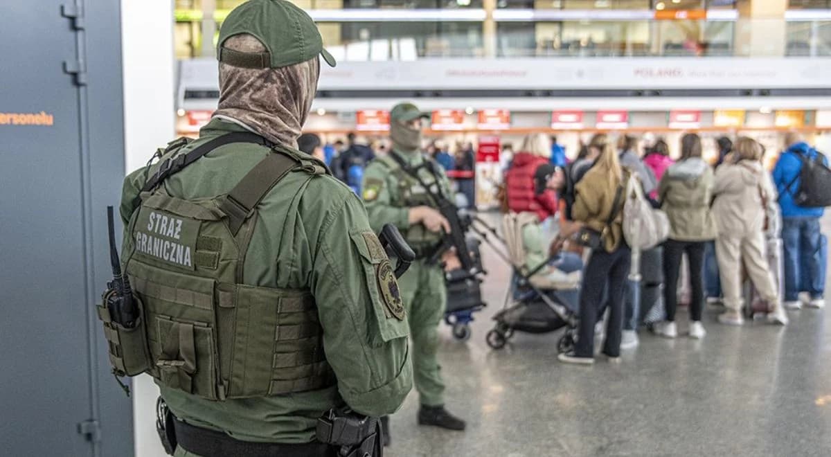 "Bomba" na czole. Akcja służb na Okęciu