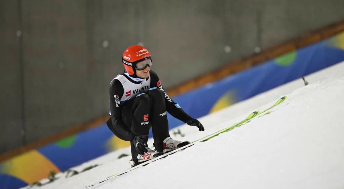 Karl Geiger skakał w "śpiworze" i w "sutannie". Niemiec wywołał skandal w Trondheim 