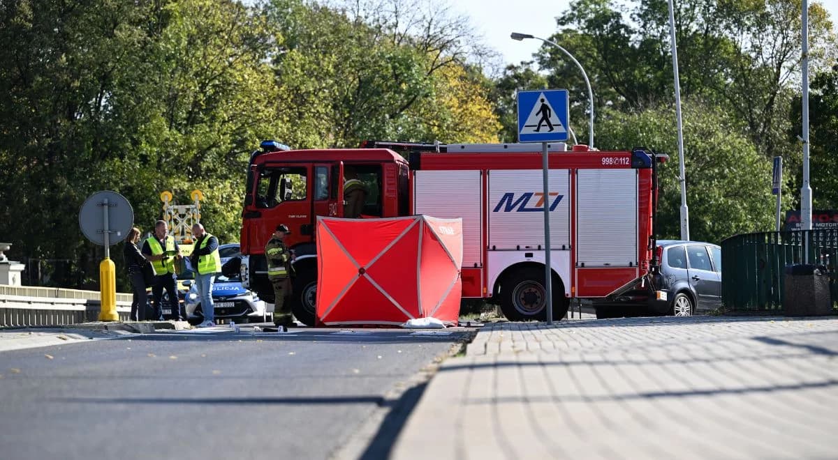 Tragedia w Warszawie. Motocyklista potrącił dwie osoby