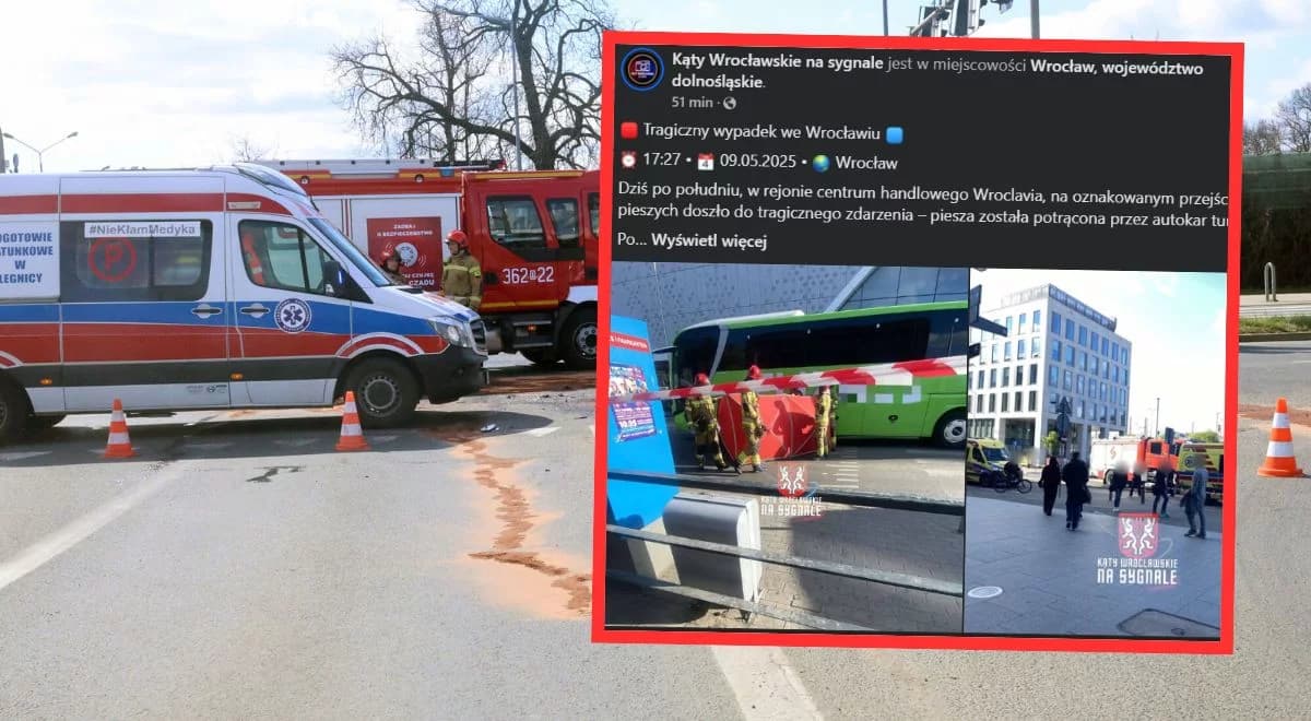 Tragedia we Wrocławiu. Kobieta potrącona przez autobus