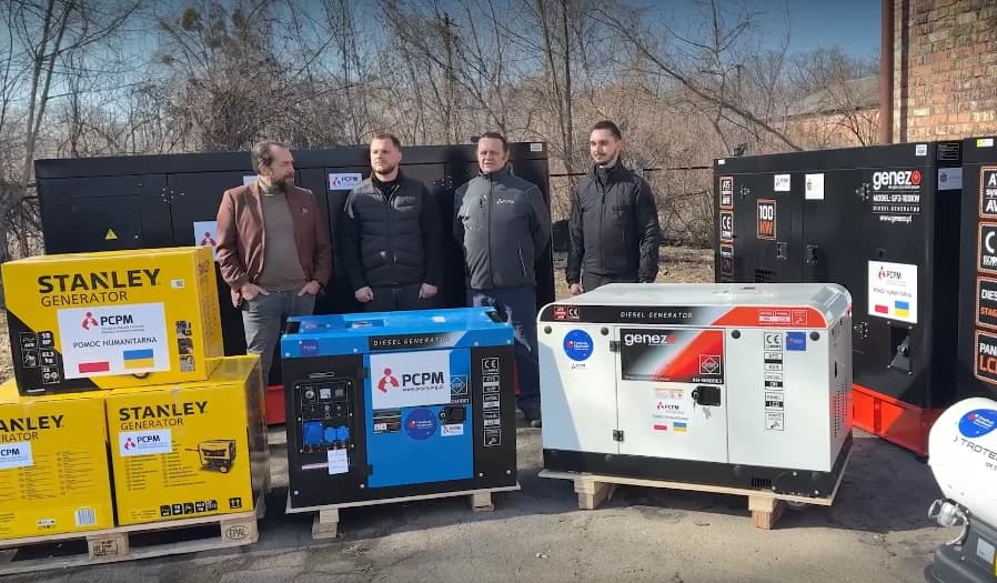 Ponad 560 agregatów od województwa mazowieckiego dla Ukrainy