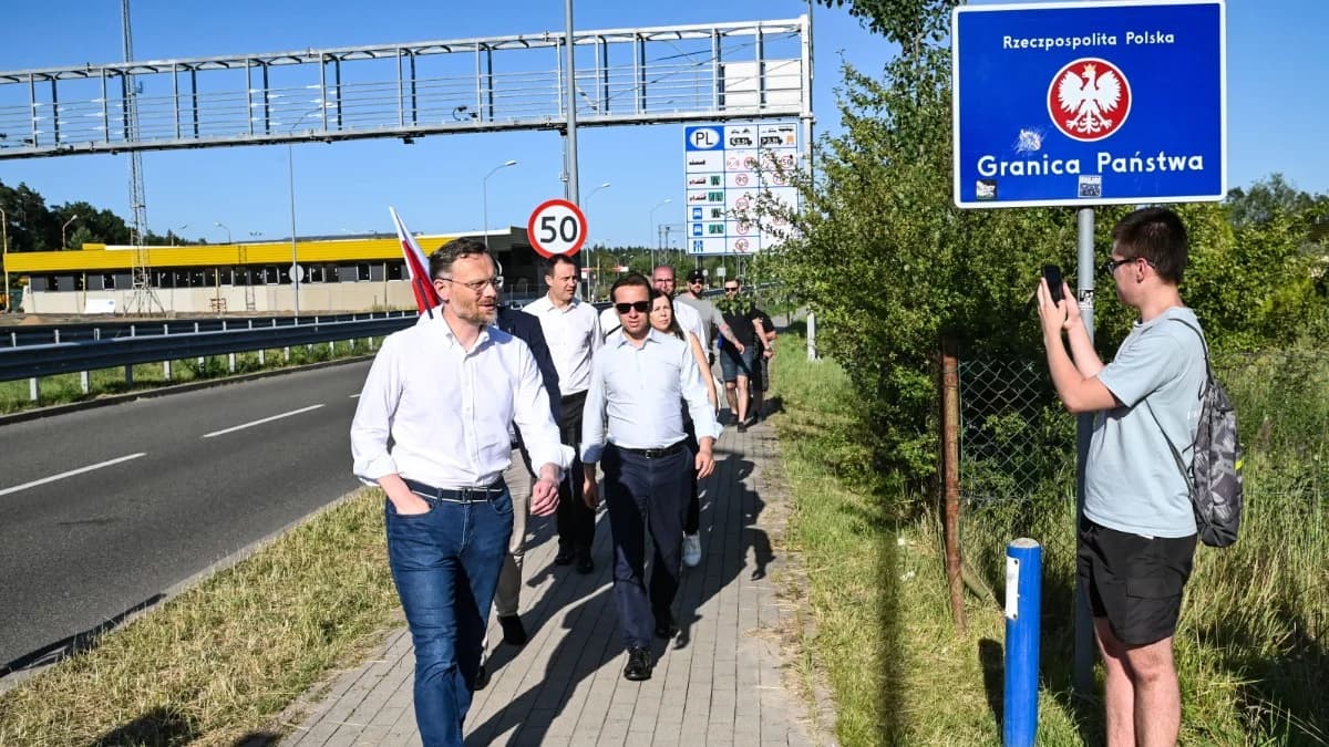 "Obrońcy granicy" z Niemcami. Bogucki: to patrioci, także wyborcy PO
