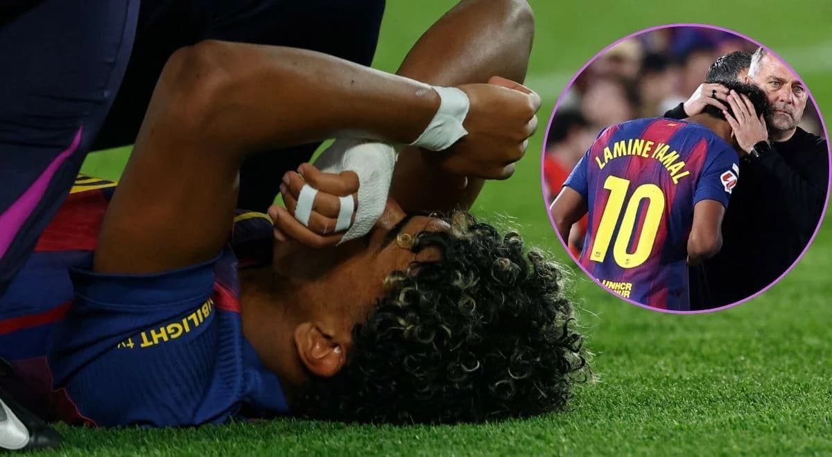 Strzelił karnego i padł na murawę. Koszmar Yamala [WIDEO] 