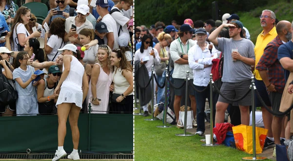 Wimbledon. Zobaczysz mecz Świątek na żywo, jeśli spędzisz noc w parku