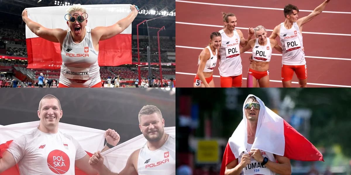 Tokio 2020 - klasyfikacja medalowa. Biało-Czerwoni wysoko w tabeli. Historyczne igrzyska lekkoatletów