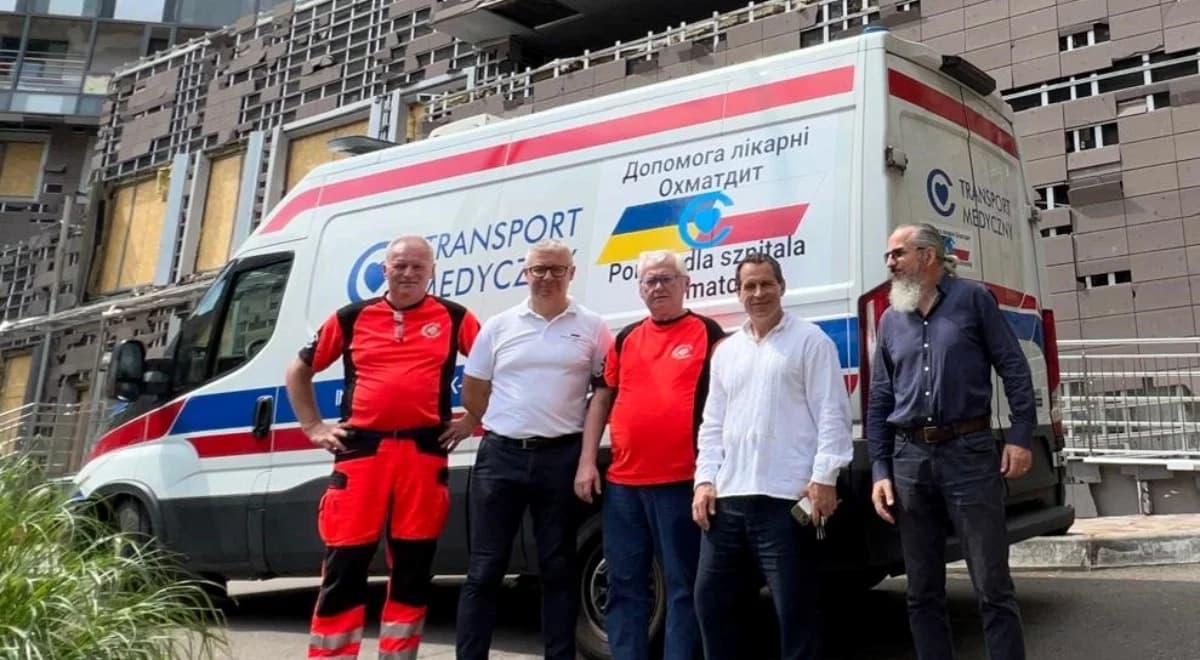 Polska przekazała sprzęt dla zaatakowanego przez Rosjan szpitala dziecięcego w Kijowie