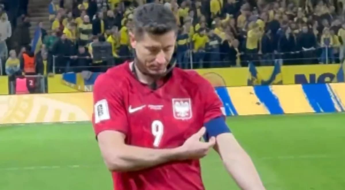 Wymowne zachowanie Lewandowskiego. I ten gest. Tak powiedział