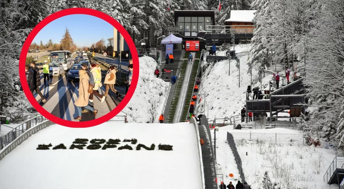 Blokada i paraliż Zakopianki. Kibice mogą nie zdążyć na skoki