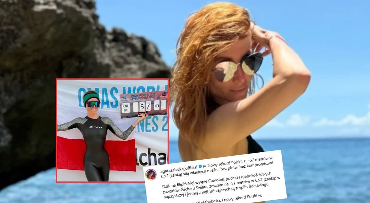 Polska aktorka pobiła rekord Polski. Agata Załęcka zrobiła to po raz kolejny