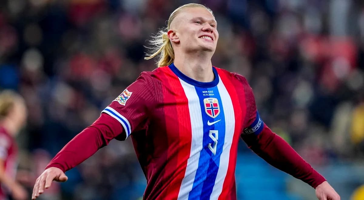 Liga Narodów. Haaland z kolejnym hat-trickiem. Norwegia rozbija Kazachstan