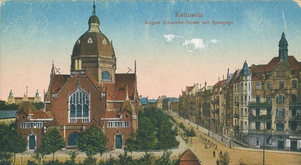 Synagoga Wielka w Katowicach. Zabytek zniszczony przez Niemców