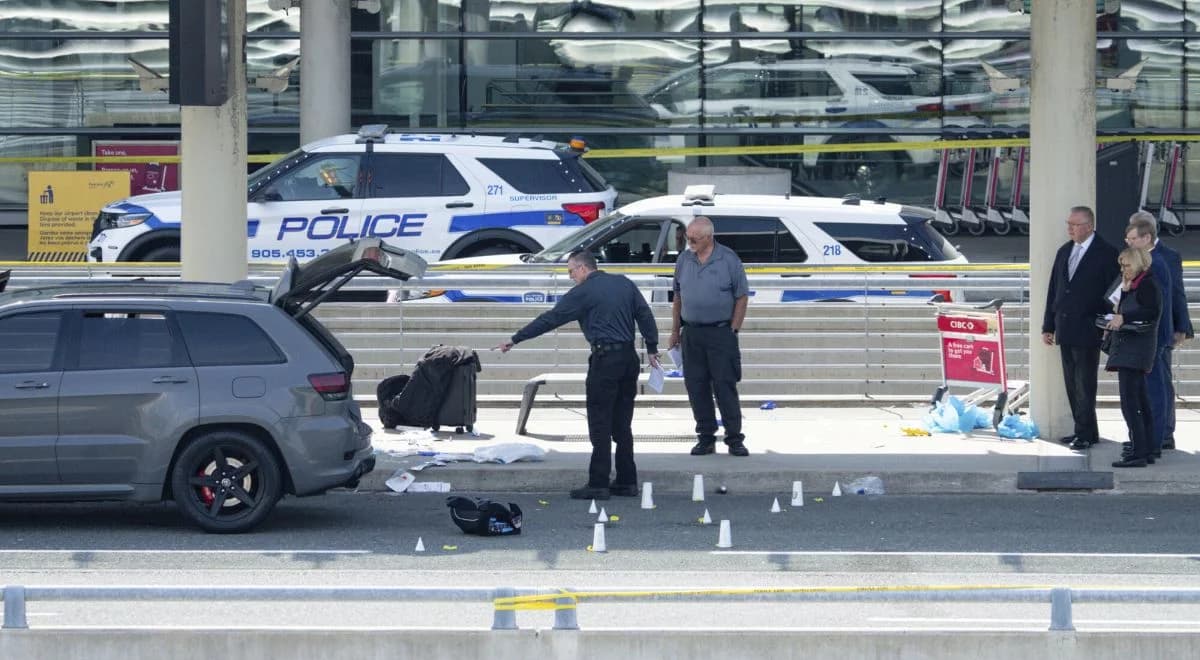 Wymachiwał bronią na lotnisku w Toronto. Został zastrzelony
