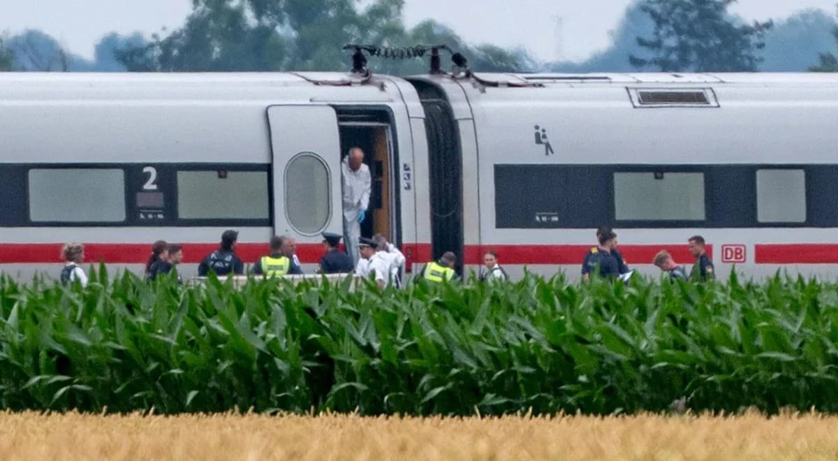 Niemcy. Syryjczyk zaatakował pasażerów pociągu. "Uderzał ofiary siekierą"