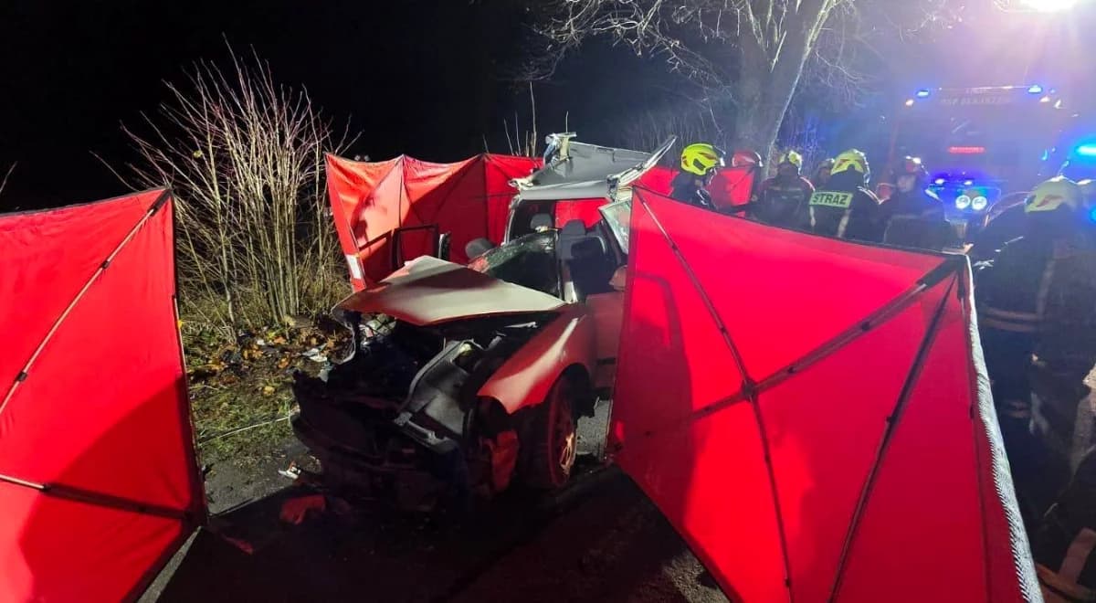 Tragedia w Kurowie. 17-letni kierowca doprowadzony na przesłuchanie