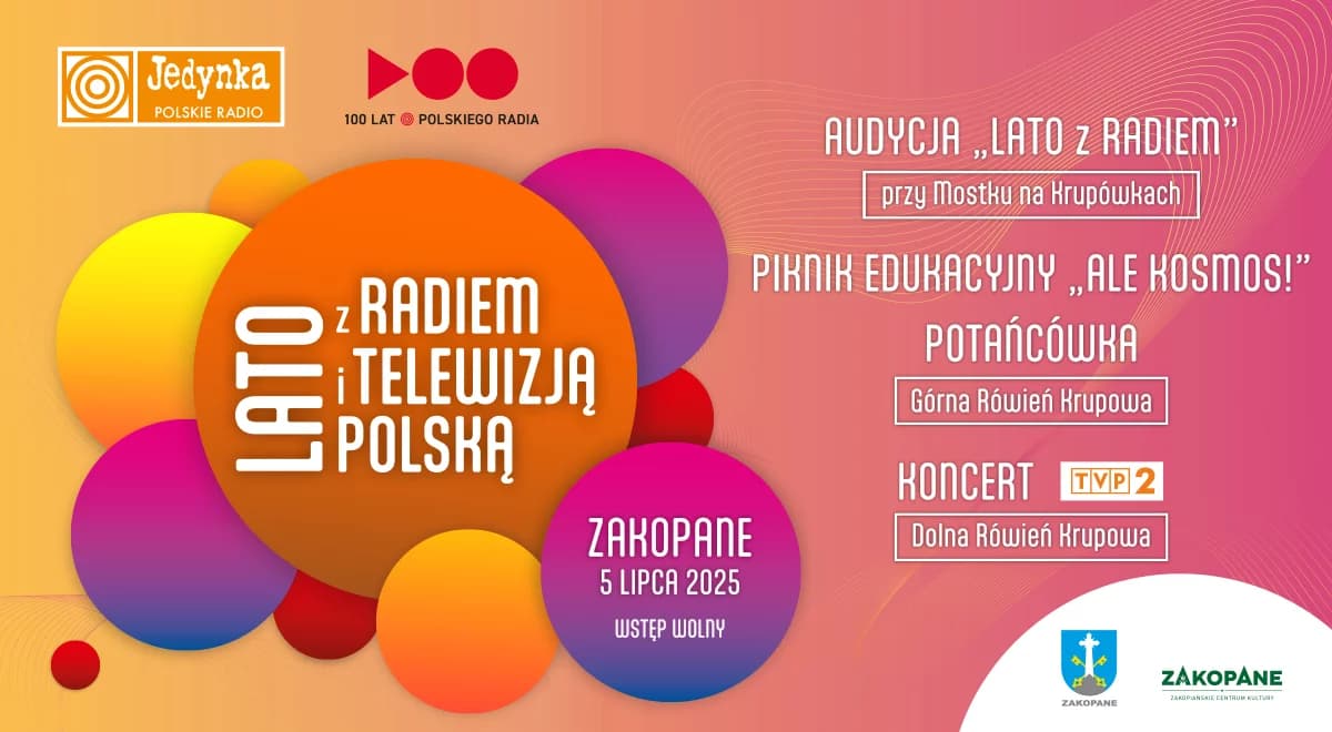 Rusza trasa Lata z Radiem i Telewizją Polską. Co wydarzy się w Zakopanem?